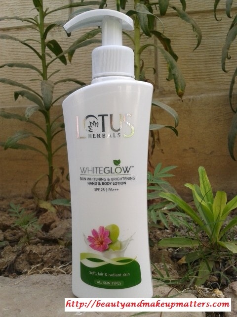 Lotus Herbals WhiteGlow Skin Whitening Brightening Hand and Body Lotion Review - Beauty, Fashion, Lifestyle blog