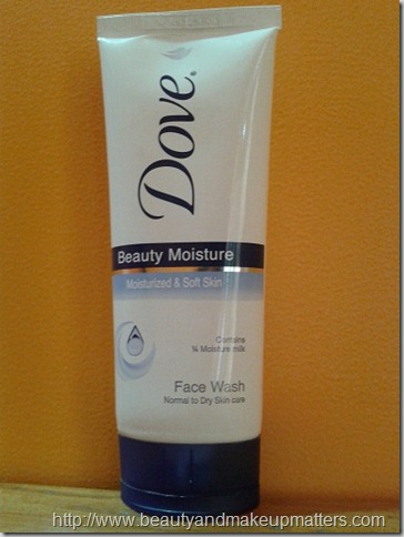 DoveBeautyMoistureFacewashTube