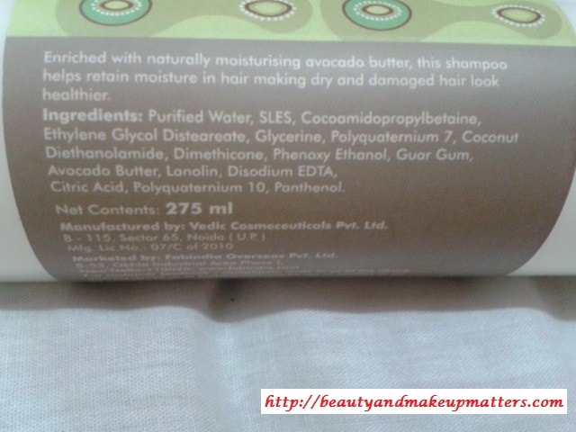 FabIndia-Avocado-Shampoo-Ingredients