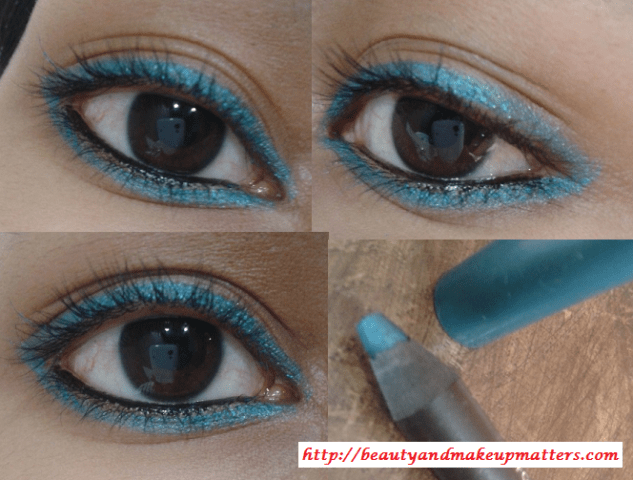 Faces-Long-Wear-Eye-Pencil-Aqua-Blue-EOTD