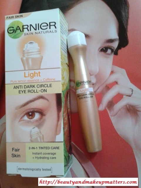 Garnier Anti Dark Circle Eye Roll On - Light Review - Beauty, Fashion, Lifestyle blog | Beauty, Fashion, blog