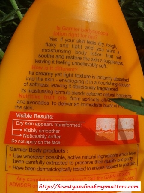 GarnierBodyCocoonIntenseMoisturizingLotionReview