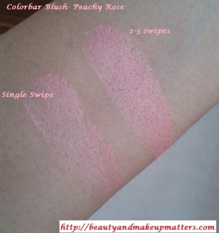 Colorbar-PeachyRose-Blush-Swatches