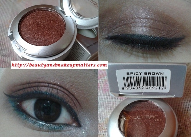 Colorbar-Spicy-Brown-Eyeshadow-Review-LOTD