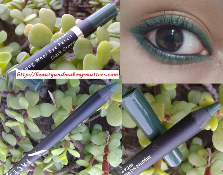 Faces-Canada-Long-Wear-Eye-Liner-Dark-Green-Look