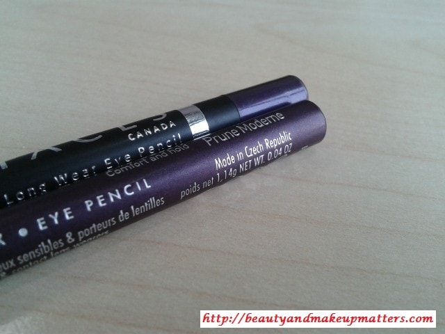 Faces-Eyeliner-Purple-and-Bourjois-Prune-eyeliner-Morderne