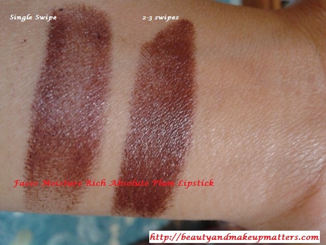 Faces-Moisture-Rich-Lipstick-Absolute-Plum-Swatches