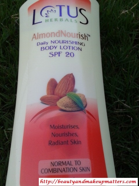 Lotus-Herbals-Almond-Nourish-Daily-Nourishing-Body-Lotion-SPF-20-Review