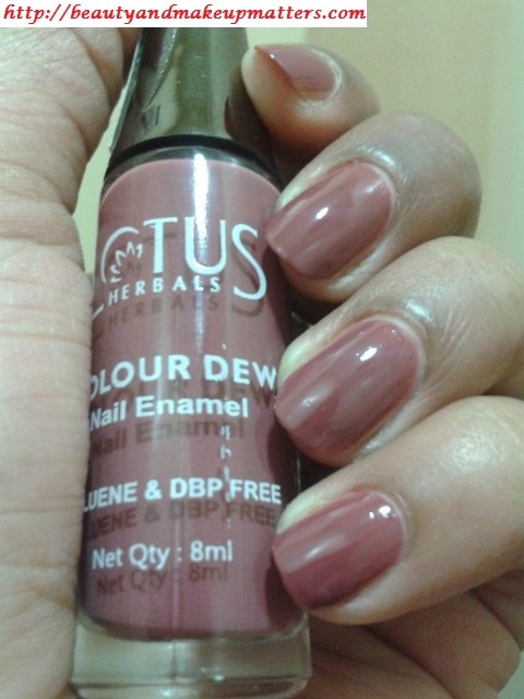 Lotus-Herbals-Color-Dew-Nail-Enamel-My-Mahogany-NOTD