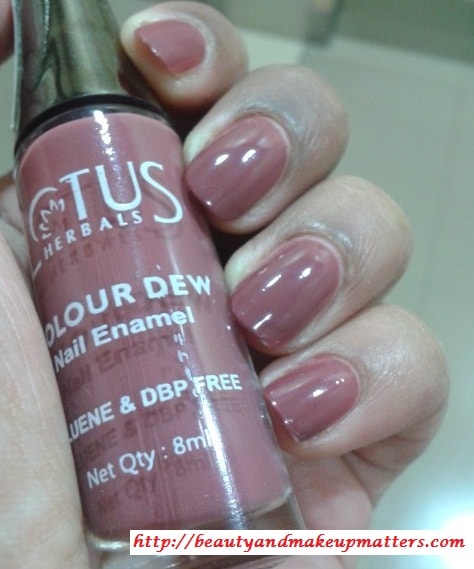 Lotus-Herbals-Color-Dew-Nail-Enamel-My-Mahogany-Nail-Swatch