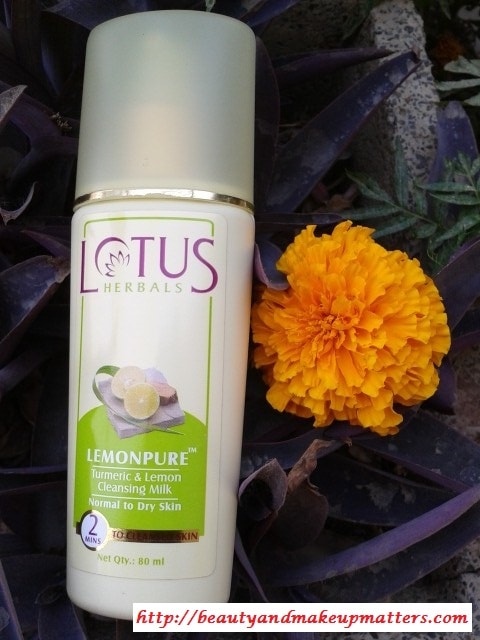 Lotus-Herbals-LemonPure-Cleansing-Milk-Review