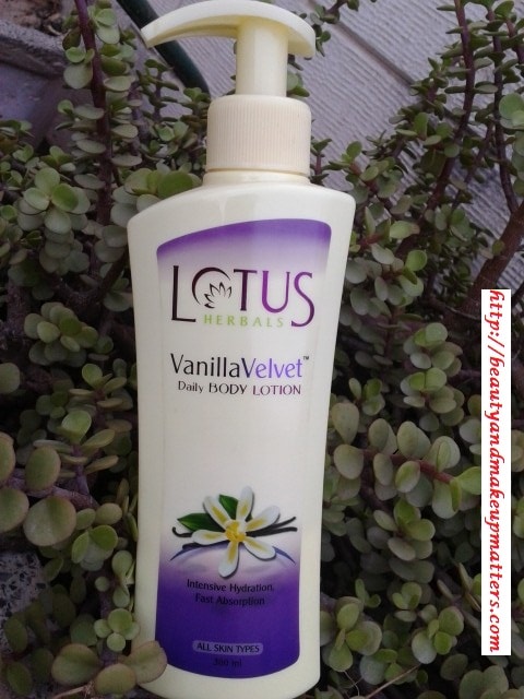 Lotus Herbals Vanilla Velvet Body Lotion Review - Beauty, Fashion, Lifestyle blog