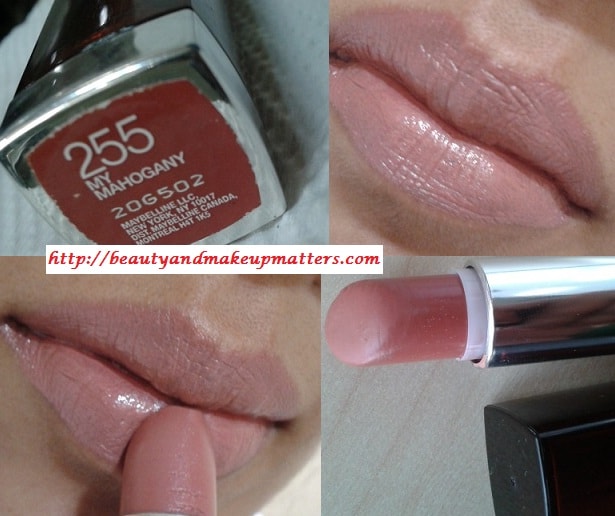 Maybelline-ColorSensational-Lipstick-My-Mahogony-Review