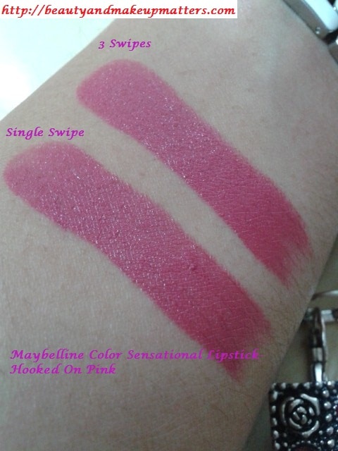 Maybelline-Colorsensational-Lipstick-Hooked-On-Pink-Swatches