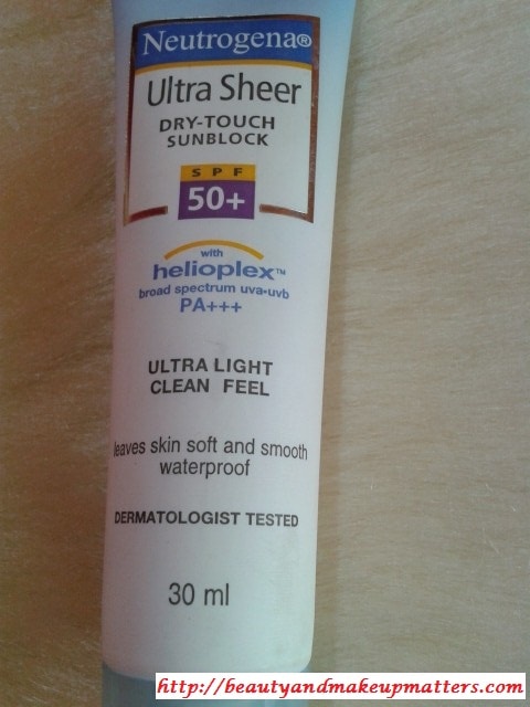 Neutrogena-Ultra-Sheer-Dry-Touch-Sunblock-SPF-50-Review