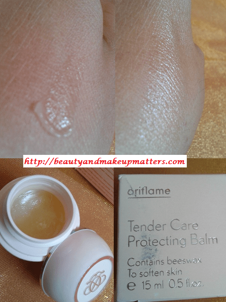 Oriflame-Tender-Care-Protecting-Balm-Swatch
