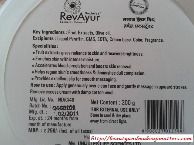 Revayur-Massage-Facial-cream-Claims