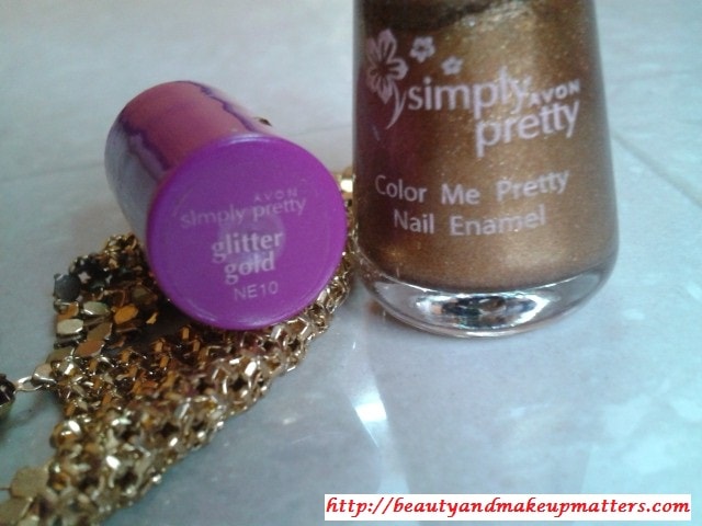 Avon-Simply-Pretty-Nail-Enamel-Glitter-Gold