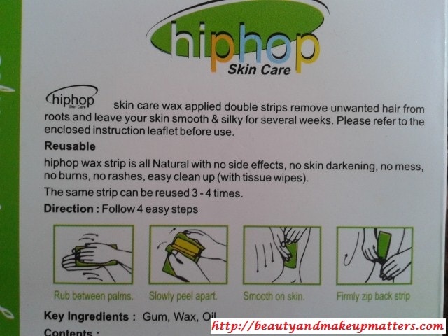 HipHop-Skin-Care-Waxing-Strips-Green-Tea-Claims