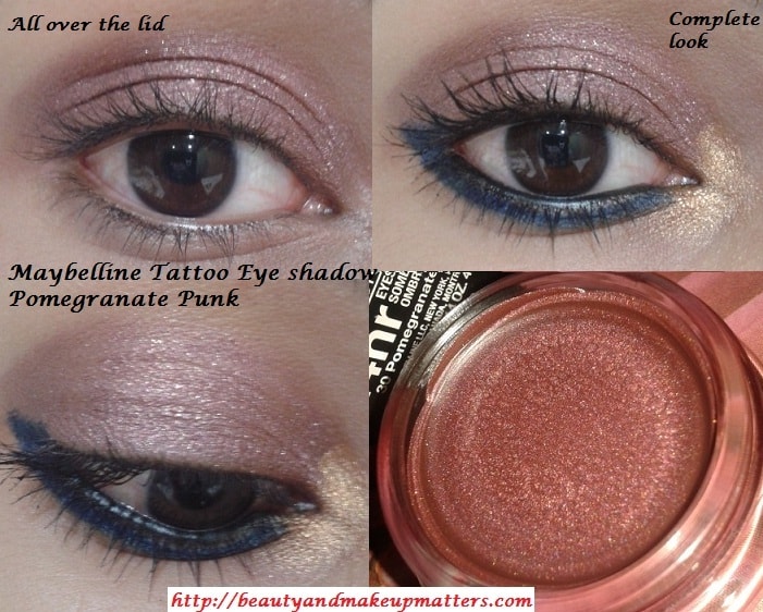 Maybelline-Color-Tattoo-EyeShadow-PomegranatePunk-EOTD