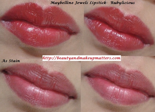 Maybelline-Jewels-Lipstick-RubyLiocious-LOTD