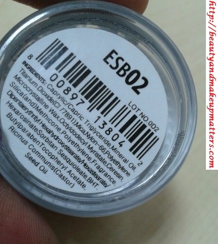 NYX-Eye-Shadow-Base-ESB02-White-Pearl-Ingredients