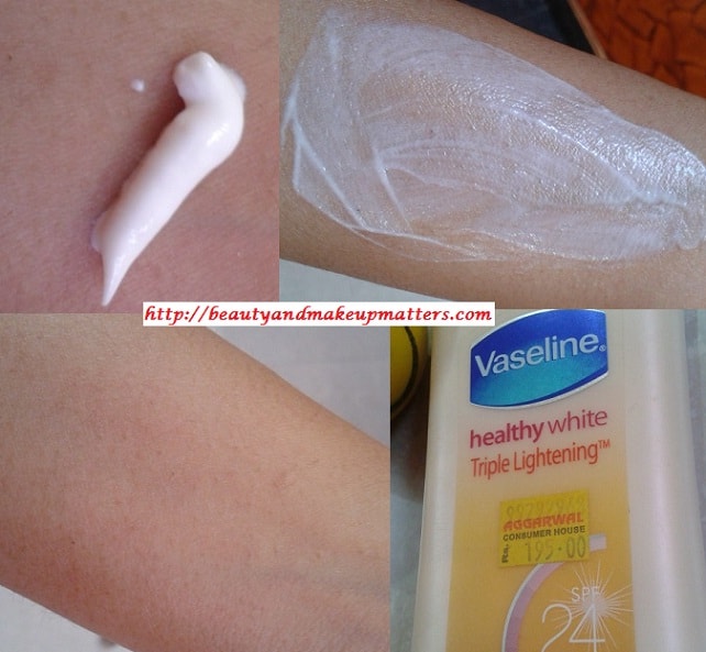 Vaseline-Healthy-White-Skin-Lightening-Body-Lotion-Swatch