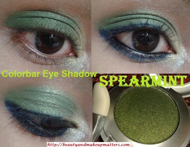 Colorbar-Single-Eye-Shadow-Green-Stroke-006-EOTD