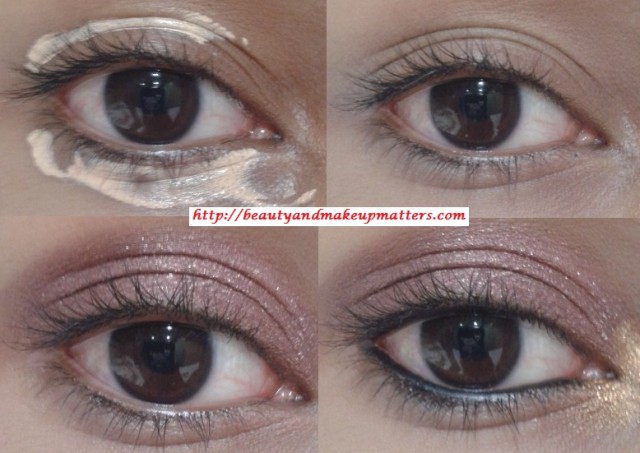 Copper-Pink-Eyes-with-Blue-Eye-Liner-Eye-Makeup-Tutorial-Look