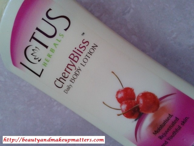 Lotus-Herbals-Cherry-Bliss-Body-Lotion-Review