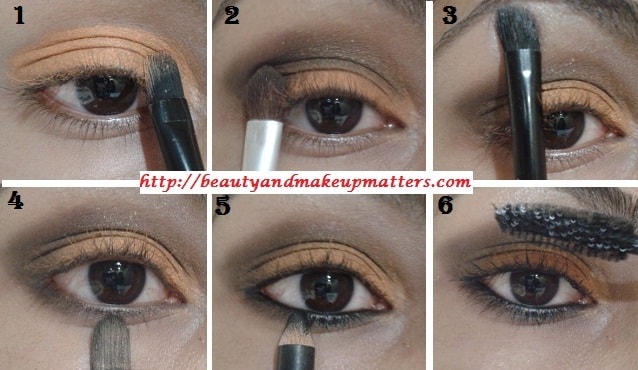 Eye-Makeup-Tutorial-Orange-brown-eyes-Step-1