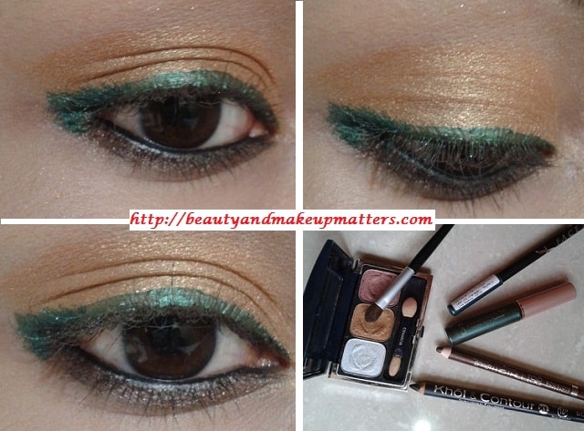 Bright-Golden-Eyes-With-Green-Liner-Look