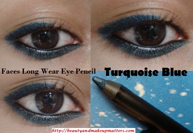 Faces-Canada-Long-Wear-Eye-Pencil-TurquoiseBlue-EOTD