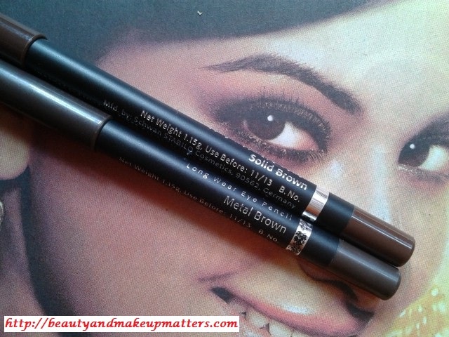 Faces-Long-Wear-Eye-Pencils-Solid-and-MetalBrown-Comparison