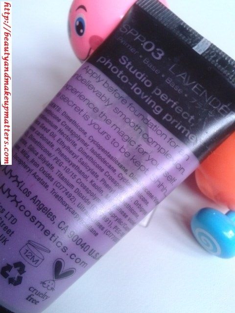 NYX Studio Perfect Photo-Loving Primer – Lavender (SPP03) Review - Beauty,  Fashion, Lifestyle blog