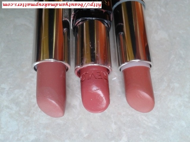 Revlon-ColorBurst-RosyNude-Maybelline-ColorSensational-MyMahogany-And-TotallyToffee-Lipstick
