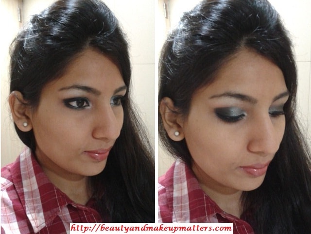 Eye-Makeup-Shimmery-Grey&Black-Eyes-Look