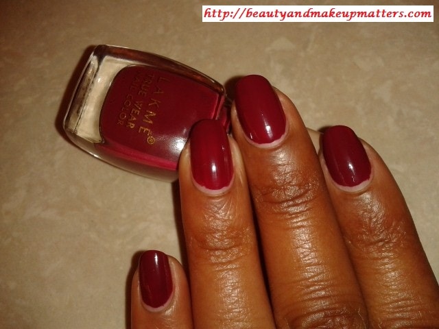 lakme true wear nail color shade 506