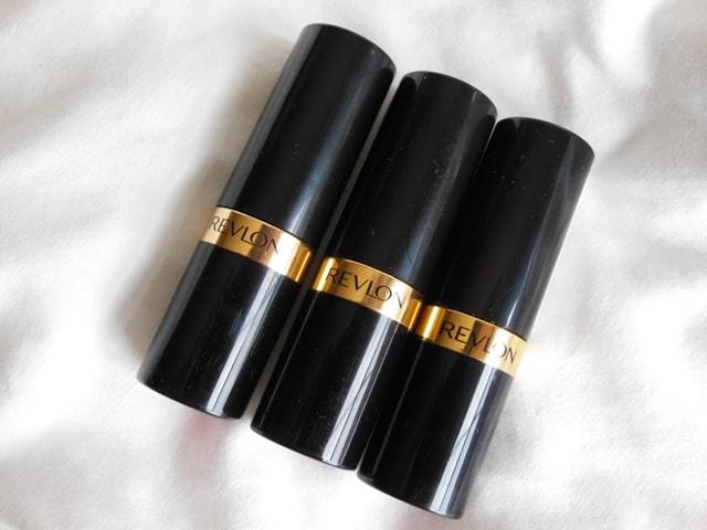 3 Revlon Superlustrous Red Lipsticks