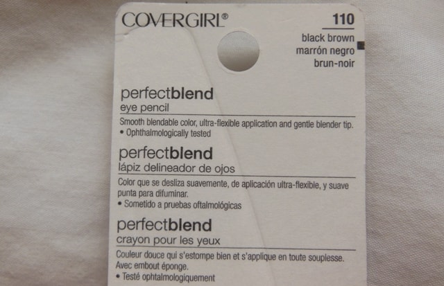 Covergirl Perfect blend Eye Pencil Black Brown Claims