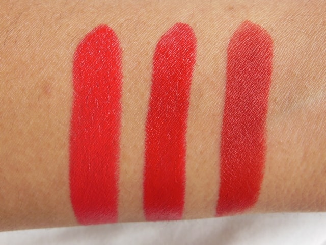 Revlon Superlustrous Red Lipstick-Really Red-Love That Red-Fire&Ice-Swatch