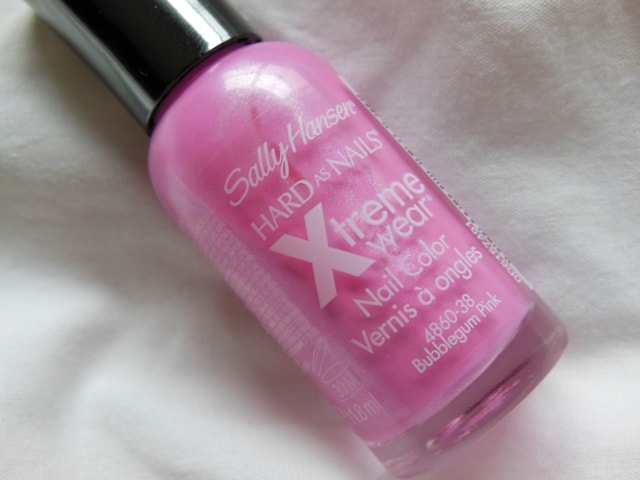 Sally Hansen Xtreme Wear Nail Color Bubblegum Pink Review