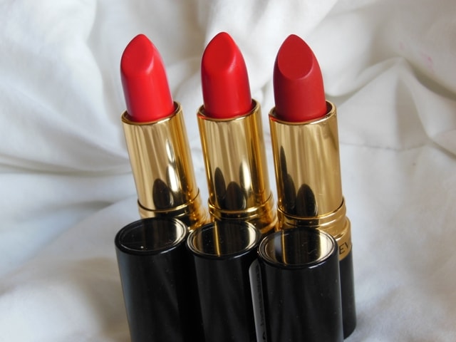 Swatch-3 Revlon Superlustrous Red Lipsticks