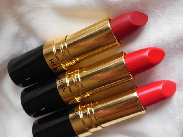 Swatch Fest-Revlon Superlustrous Red Lipsticks