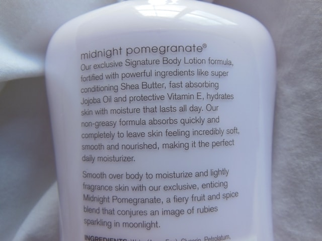 Bath and Body Works Body Lotion-Midnight Pomegranate Claims
