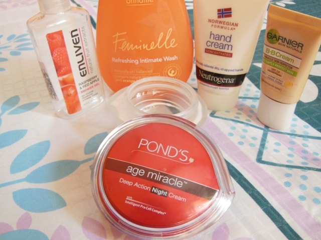 Finally Finished June@2013-Pond's Night Cream, Neutrogena Hand Cream, Garenier BB cream