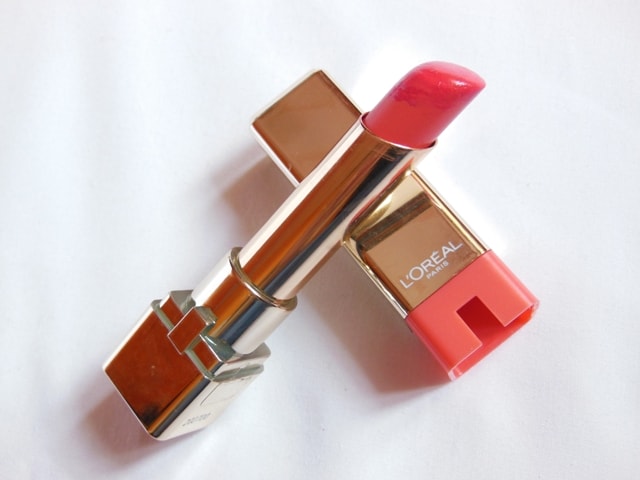 Monthly Makeup Favorite- L'Oreal Color Riche Caresse Lipstick-Sunset Angora