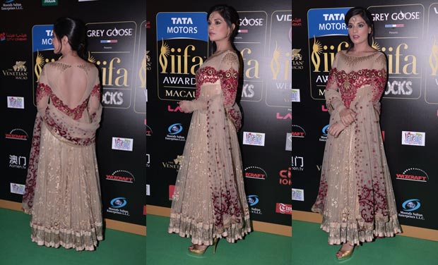 Richa Chadda in Tarun Thahiliani Lehenga @ IIFA Awards 2013.jpg