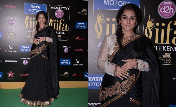 Vidya Balan @ IIFA Awards 2013 in Black Saree