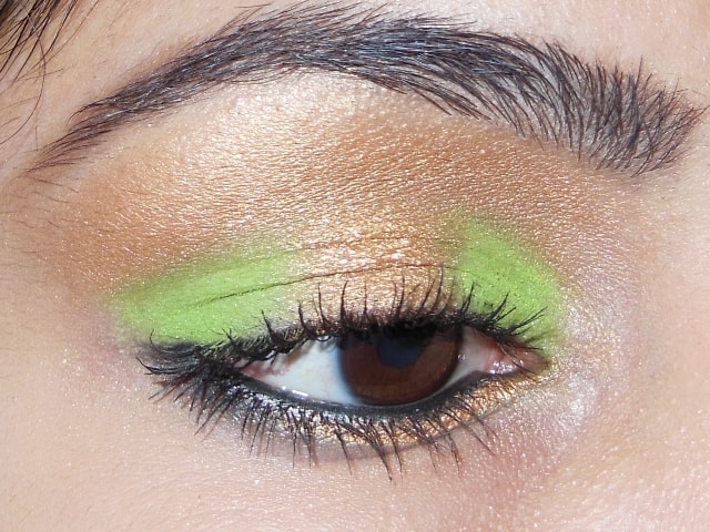 Eye-Makeup-O-Mania- Gold and Green Eye Makeup 2